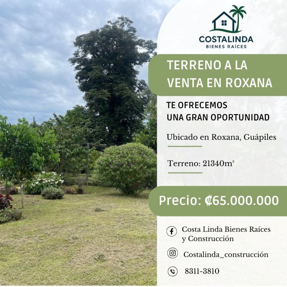 Terreno general en Venta en Guapiles, Costa Rica