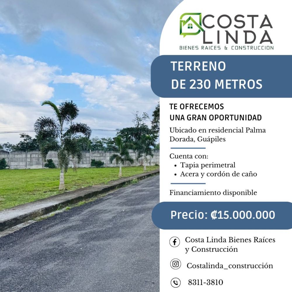 Terreno general en Venta en Guapiles, Costa Rica