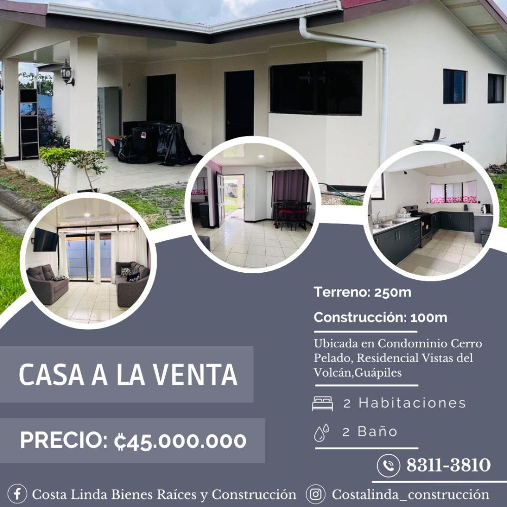 Casa en Venta en Guapiles, Costa Rica