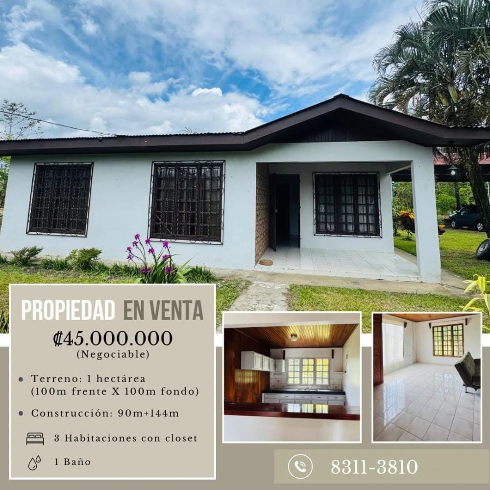 Casa en Venta en Guapiles, Costa Rica