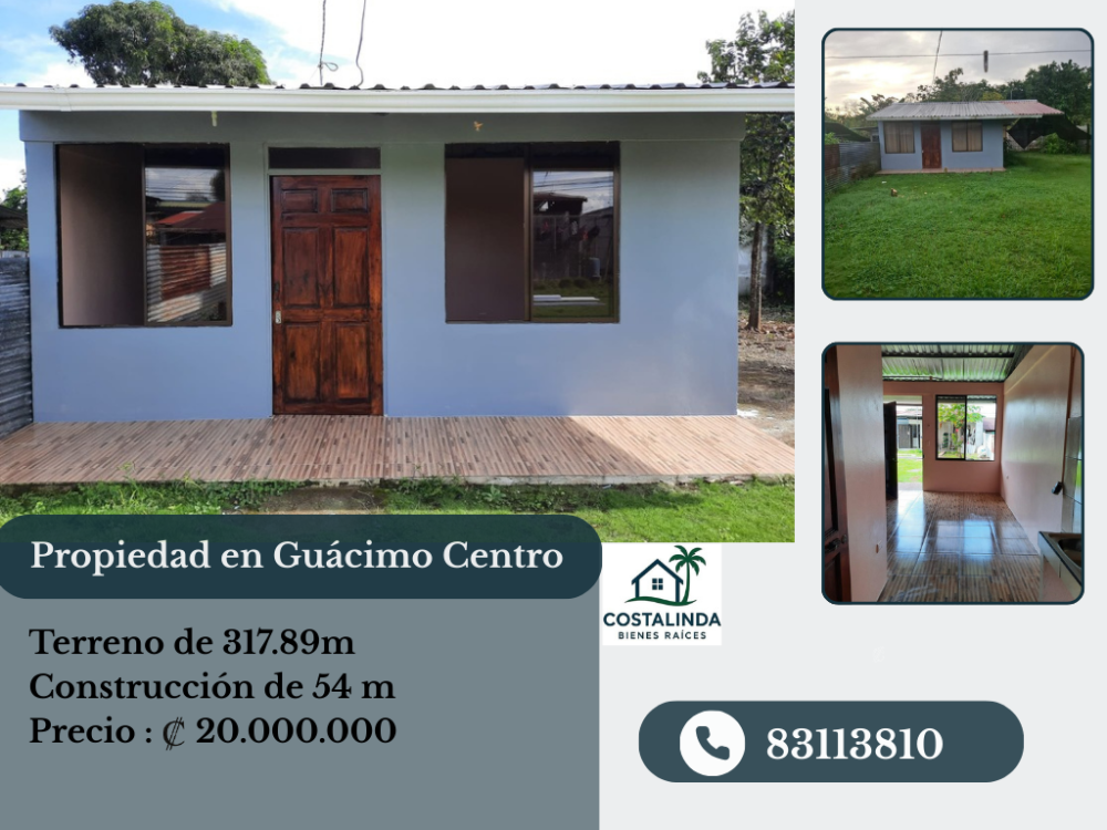 Casa en Venta en Siquirres, Costa Rica