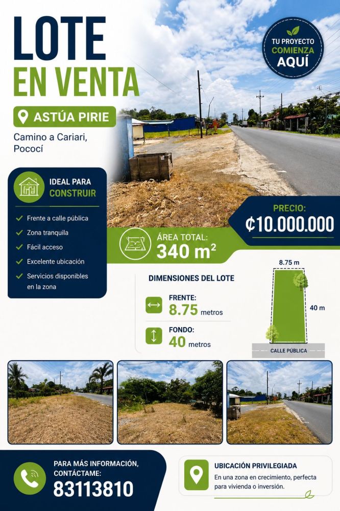 Terreno general en Venta en Guapiles, Costa Rica