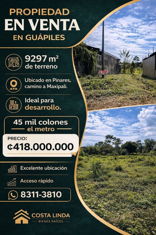 Terreno general en Venta en Guapiles, Costa Rica