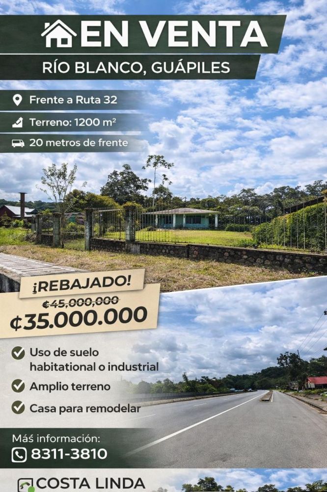 Casa en Venta en Guapiles, Costa Rica