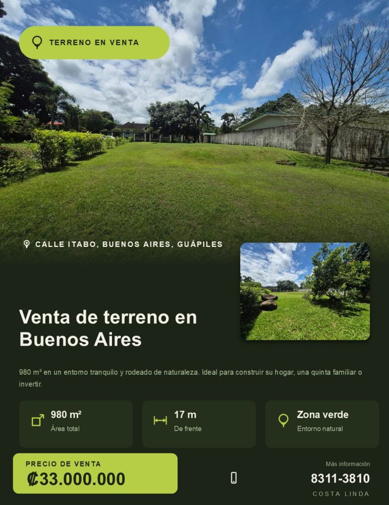Propiedad en Guapiles, Costa Rica, Guapiles