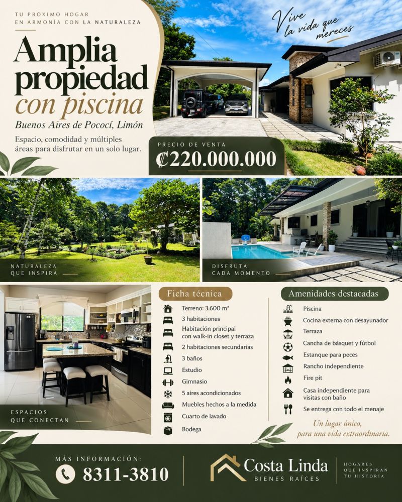 Casa en Venta en Guapiles, Costa Rica